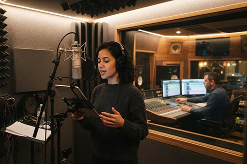 Voice-over recording studio in London
